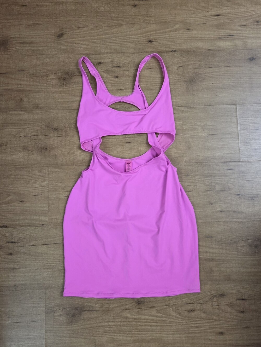 SKIMS Swim Cutout Tank Dress Taffy Pink - Picture 4 of 11